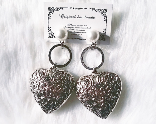 handmade ラリマー オパール ハートピアス 人気ランキング handmade ハートピアス オパール ラリマー