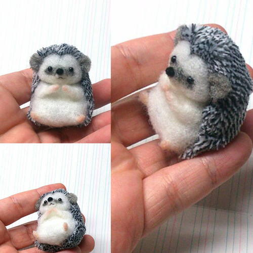 受注製作 ￥2500～3500 羊毛フェルトde 幸運のハリネズミくん 