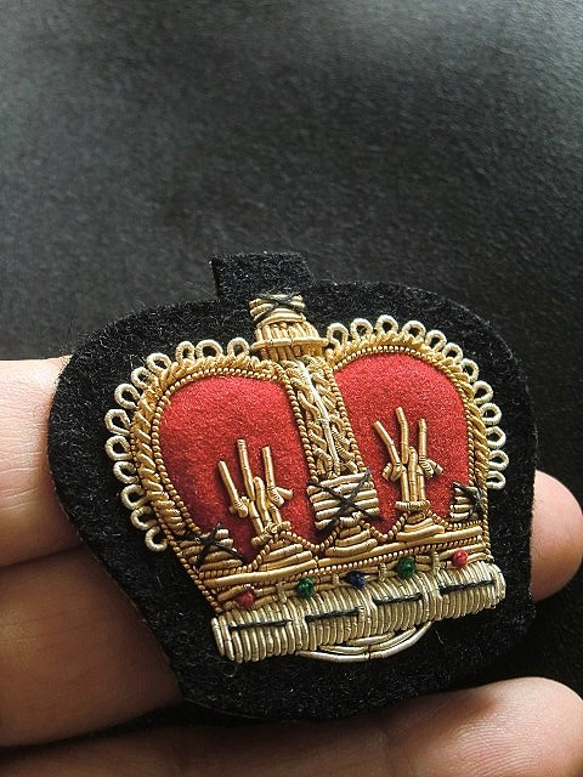 王冠のエンブレム クラウン from London 英国 ワッペン・アップリケ