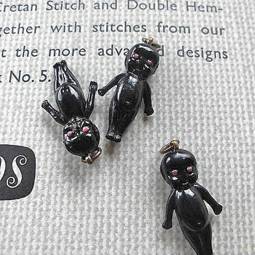 古い時代のキューピー セルロイドチャーム JAPAN クラフトや