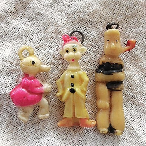 1930-40年代 セルロイドチャーム ベティブープ＆ のらくろ