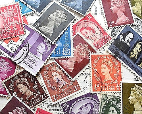 英国切手 使用済み エリザベス女王 普通切手 イギリス クラフト