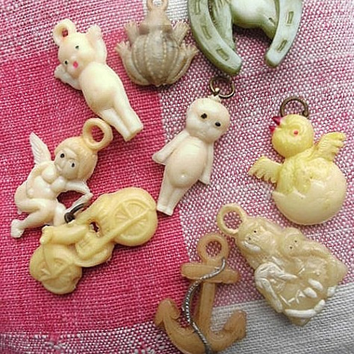 セルロイドチャーム バラエティセット キューピー ジャパン アイボリー