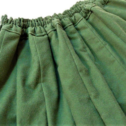 裏地付き♪ フォレストグリーン コットンネルのスカート 3枚目の画像