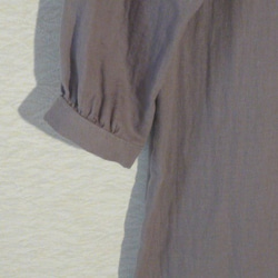 ダブルガーゼのギャザーワンピース 5枚目の画像