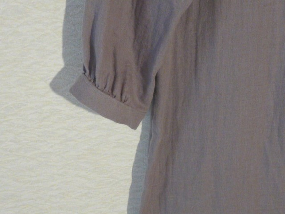 ダブルガーゼのギャザーワンピース 5枚目の画像