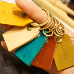 復古風皮革鑰匙圈 (可刻字) 芮亞幸福皮革工作室 第6張的照片