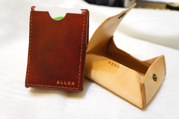 『有DIY課程』復古長型皮革零錢卡包(可刻字) 芮亞幸福皮革工作室 第2張的照片