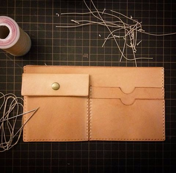 『有DIY課程』皮革簡易萬用卡鈔零錢扁夾 芮亞幸福皮革工作室 第3張的照片