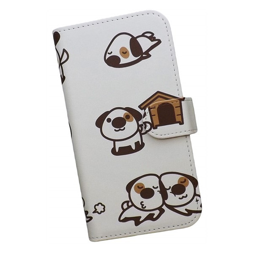 全機種対応 手帳型スマホケース 犬 キャラクター 452 スマホケース