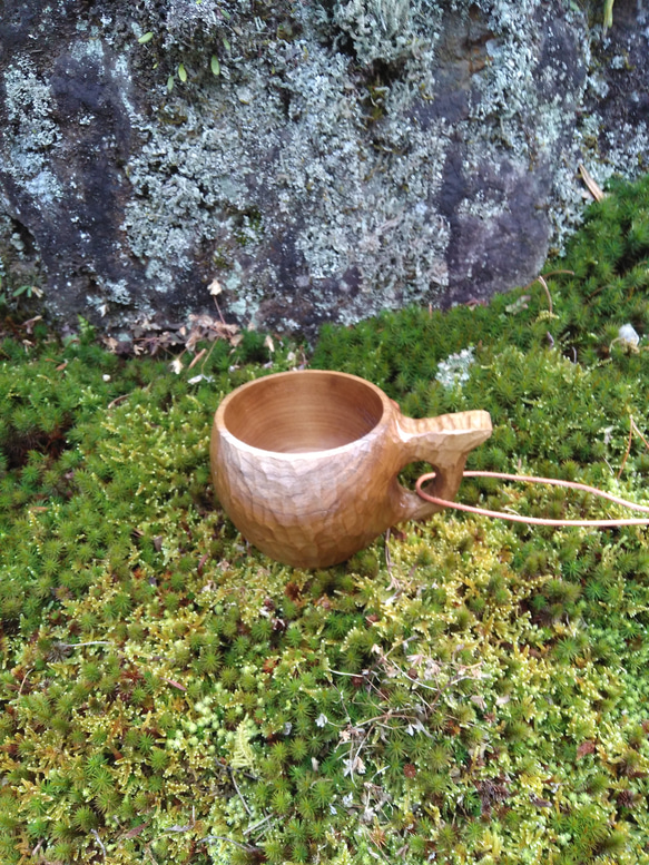 木のカップ（ホオ） 2枚目の画像