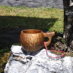 木のカップ（ホオ） 2枚目の画像