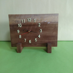 木の置き時計（ホオ） 4枚目の画像