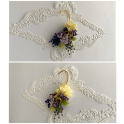 「lavender」紫陽花とハニーテールとラベンダーの耳飾り 3枚目の画像