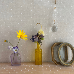 「lavender」紫陽花とハニーテールとラベンダーの耳飾り 4枚目の画像