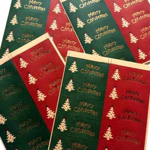 クリスマス シール 60枚 Merry Christmas おすそ分けファイルに