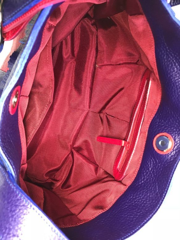 アナナス　フィエスタローズ＆バルナス 　革２wayショルダーバッグ　斜めがけバッグ 5枚目の画像