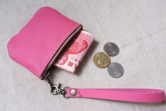 曲がった7ツイスト8コイン財布を持ってください色：ピンク 1枚目の画像