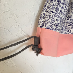 ユカコユリさまオーダー 体操服袋[お花畑]ナップサック型 2枚目の画像