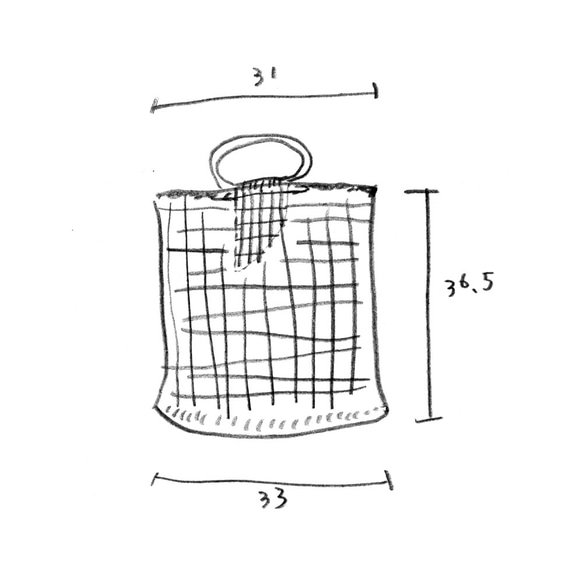 菜捲 麻繩編織隨手包 / 原麻麻繩編織 / 第6張的照片