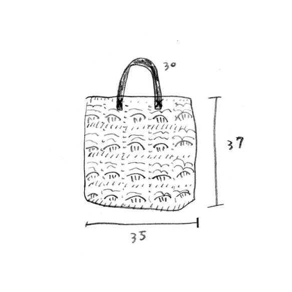 大燒餅麻繩編織手提包 / 手提麻繩編織包 / 原色麻繩編織 第7張的照片