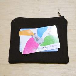 手描きの水彩画の描画スタイルパターンボストンフレンチブルドッグ財布財布カードパッケージ 5枚目の画像
