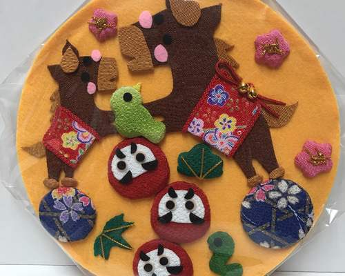 十二支の押絵シリーズ午 タペストリー・壁掛け 美代雅 通販