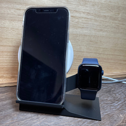 【受注生産】【送料無料】充電スマホ&Apple Watchスタンド 2枚目の画像