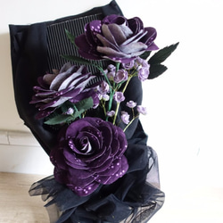 布澗手作布花坊-手工人造花（布），紫色玫瑰花束，送禮，情人 第5張的照片