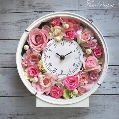 ウェディング＆ギフトに♡大人かわいい花時計～フューシャピンク