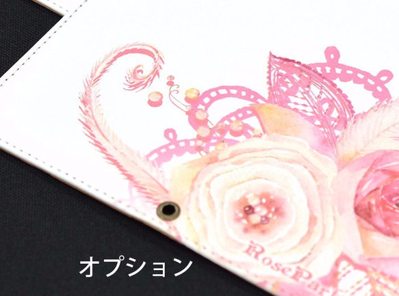 華やかな薔薇の 手帳型 iPhoneケース　Xperia一部対応 4枚目の画像