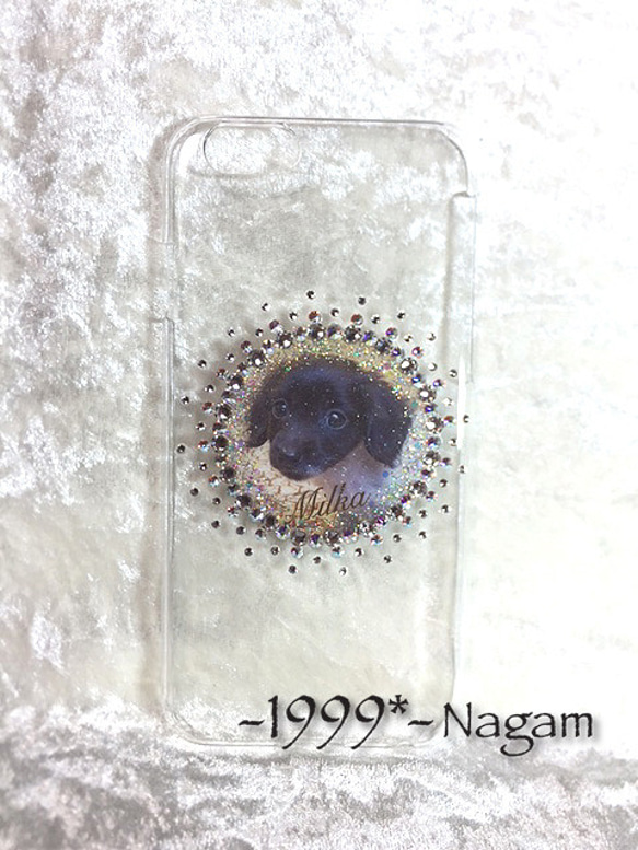オーダーメイド》スマホケース カバー ペット ジェル（レジン）コート 