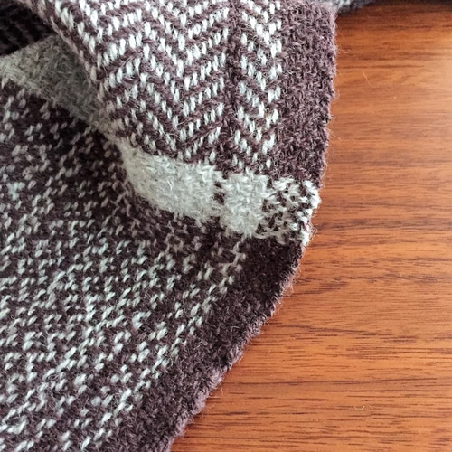 手織り天然素材デンマークウールのマフラー マフラー ichi.co 通販