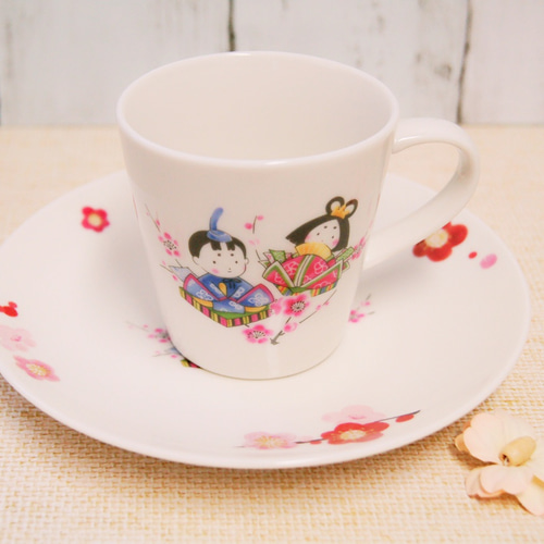 NEW！ひな祭り❁プレート＆マグカップセット 食器・家具 to-moo
