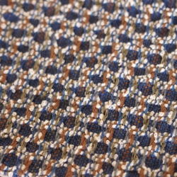 めがね織り　コースター（青） 3枚目の画像