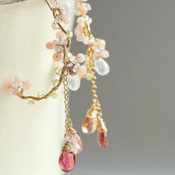櫻花-粉紅花圈耳環14kgf 第2張的照片