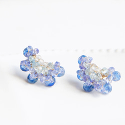 Tanzanite＆kayanite耳釘14 kgf 第6張的照片