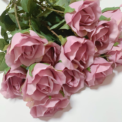 ❁︎再販❁︎ダーズンローズ用造花薔薇12本セット（ピンク） 4枚目の画像