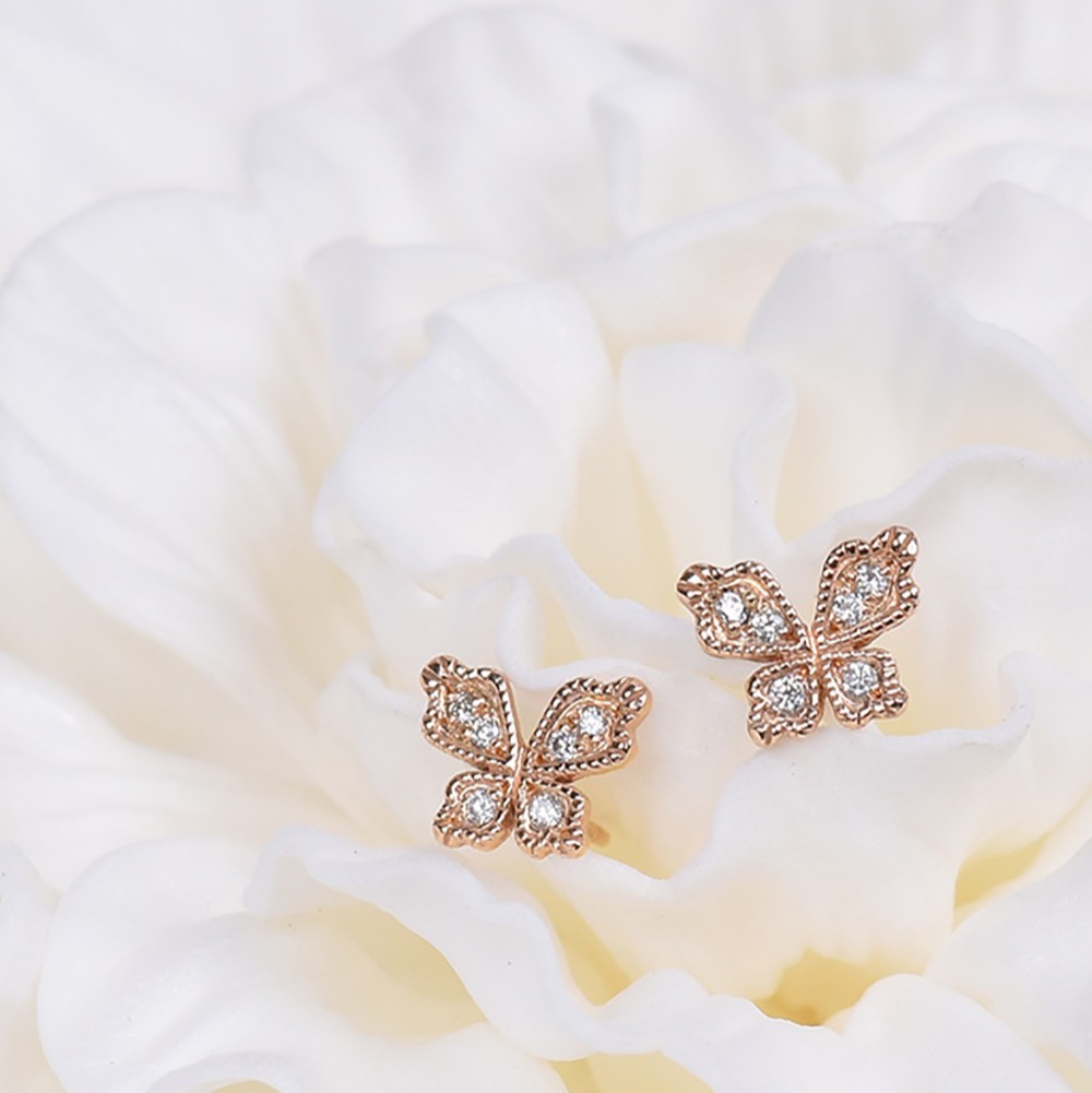 K10YGダイヤピアス【HANAHISHICYOU　花菱蝶】P10097Y 27,170円