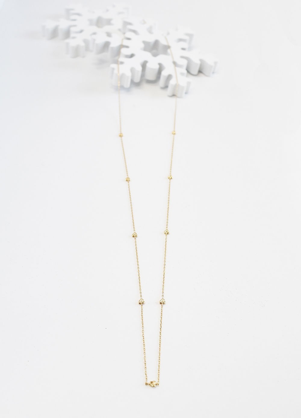 K10/【SANYO MUSUBI　/　三葉結び】ロングネックレス80cm(YG/PG/WG)　N10019-80