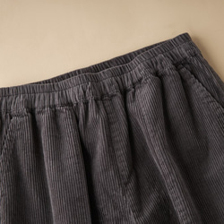 【SALE】厚手コーデュロイ＊ワイドパンツ/2色　B-1X 6枚目の画像