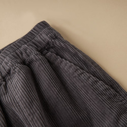 【SALE】厚手コーデュロイ＊ワイドパンツ/2色　B-1X 8枚目の画像