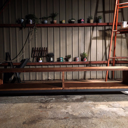 男前インテリア家具 職人 ヴィンテージTVテレビ台テレビボード天然無垢杉×無垢鉄素材 アイアン 鉄脚 鉄足 DIY