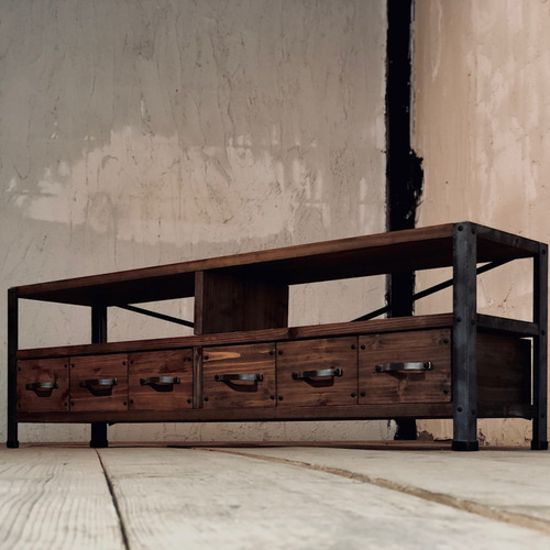 TV6D西海岸 男前テレビボード 棚 ローボード 北欧 南欧 職人