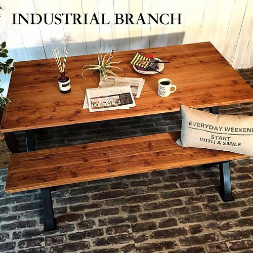 インダストリアルブランチダイニングテーブル