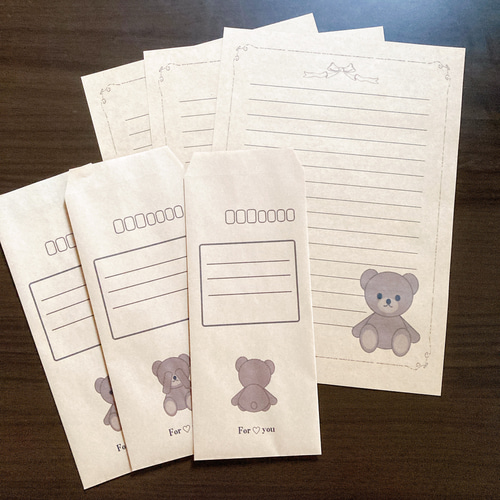 【karorintaさん専用】くまさん封筒 karorintaさん専用】くまさん封筒