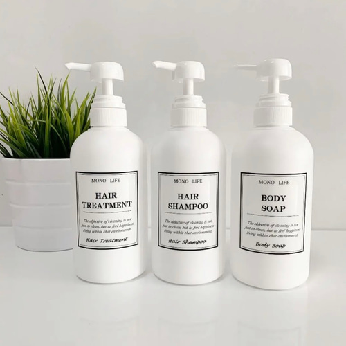 シャンプーボトル3本セット バス・トイレ・洗面用品 mono-life