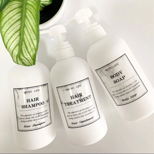 シャンプーボトル3本セット バス・トイレ・洗面用品 mono-life 通販