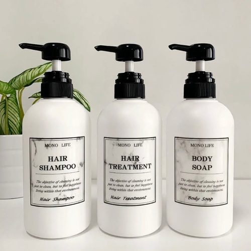 シャンプーボトル3本セット バス・トイレ・洗面用品 mono-life 通販