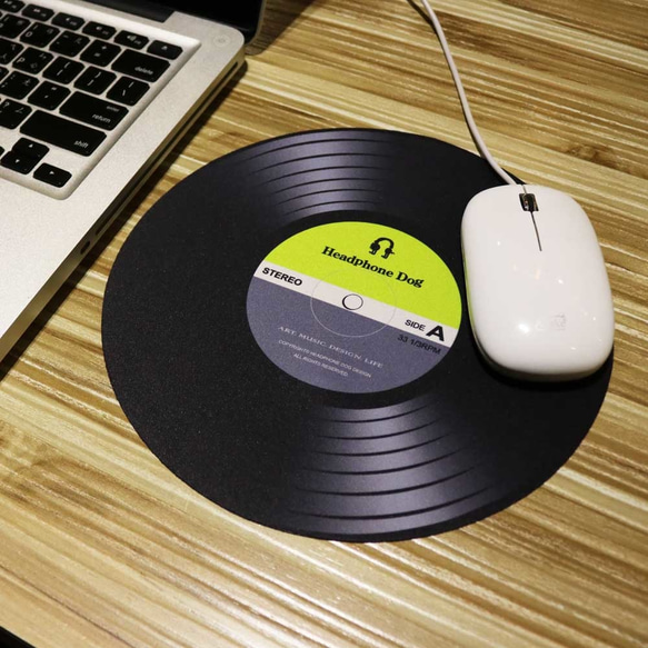 DJ黑膠唱片刷碟 薄型滑鼠墊 第3張的照片